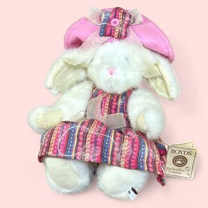 Boyds Bears Buffy B Bunny Stuffed Animal Rabbit Plush Easter Best Dressed Series